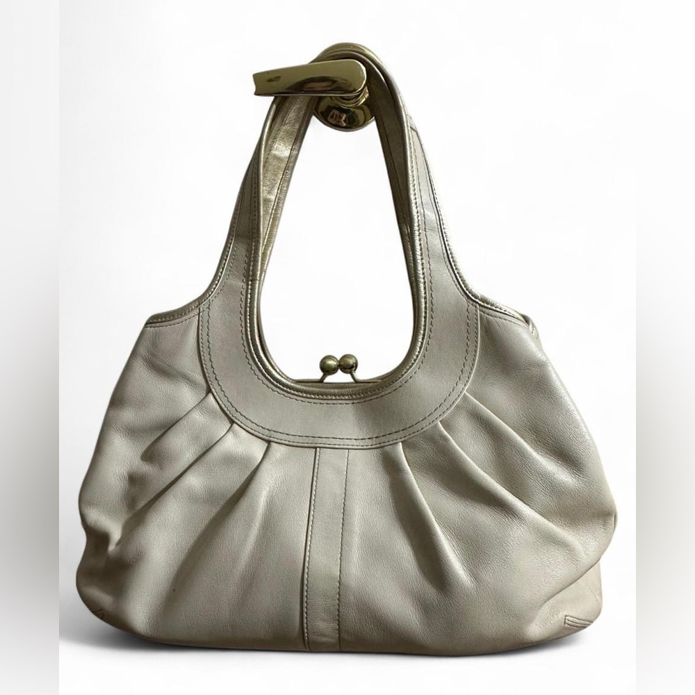 Coach Cream Leather Shoulder Bag